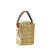 Handwoven Reed Bucket Bag 1 Handwoven Reed Bucket Bag -Penguin Random House Sales Store Roundbasket3qtrs