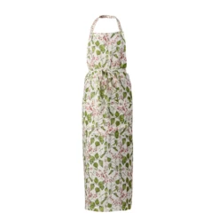 Bean Flower Printed Linen Apron