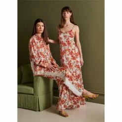 Silk Shirt In Wild Rose With Stripe -Penguin Random House Sales Store Silkslookbooksquare23