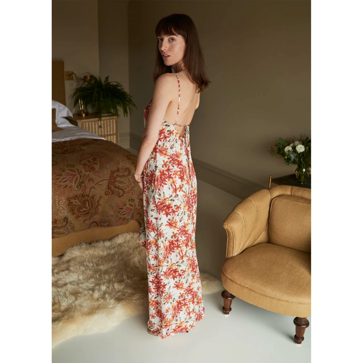 Silk Dress In Wild Rose 7 Silk Dress In Wild Rose - Image 5