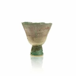 Small Goblet Vase - Pink/Aqua