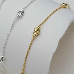 St Ives Gold Vermeil Knot Bracelet -Penguin Random House Sales Store St Ives Gold Silver Knot Bracelet