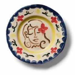 Round Ceramic Plate By Willemien Bardawil