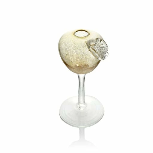 Apple Bud Vase With Stem - Gold 5 Apple Bud Vase With Stem - Gold - Image 3