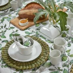 Cobnut Linen Table Cloth -Penguin Random House Sales Store Thyme 09.01.2002101