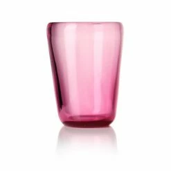 Thyme Hand Blown Water Glass In Ruby