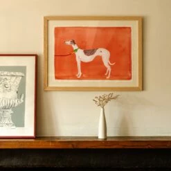 Whippet Walk Red 2 By Lucy Wayne