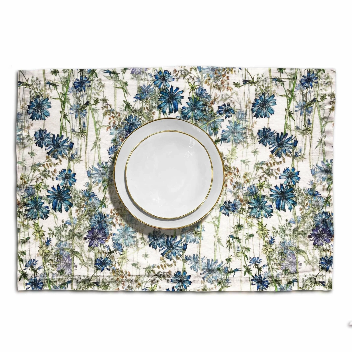 Wild Chicory Linen Placemat 4 Wild Chicory Linen Placemat - Image 2