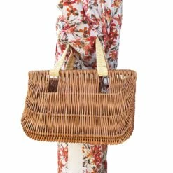 Willow Basket Bag With Yellow Handles -Penguin Random House Sales Store YellowhandlesonMilly