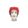 Small Woman Head Vase-Red