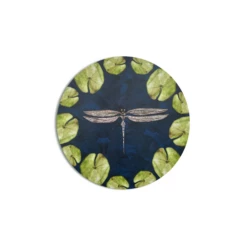 Dragonfly And Waterlily Coaster