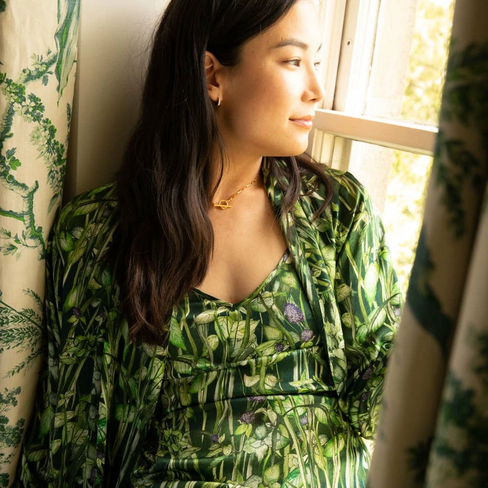 Silk Dress In Rivermint 4 Silk Dress In Rivermint - Image 2