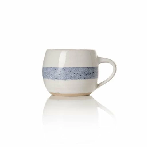 Rounded Mug With Blue Strip 3 Rounded Mug With Blue Strip