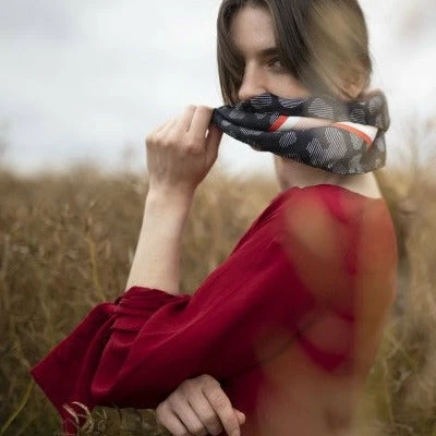 Silk Scarf -Girls Girls Girls (Sunrise) 4 Silk Scarf -Girls Girls Girls (Sunrise) - Image 2