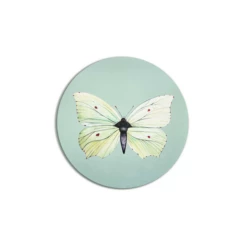 Brimstone Butterfly Coaster - Green