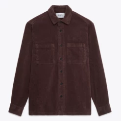 Whiting Overshirt - Maroon Cord