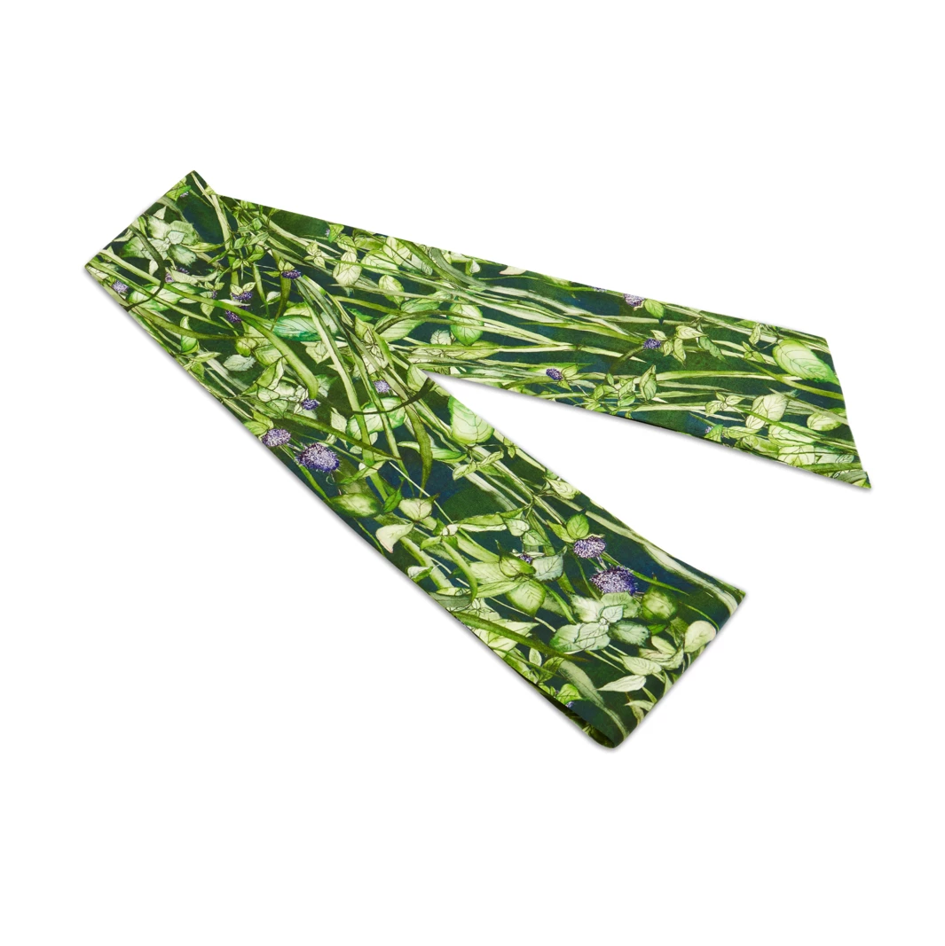 Silk Sash Belt In Rivermint 3 Silk Sash Belt In Rivermint