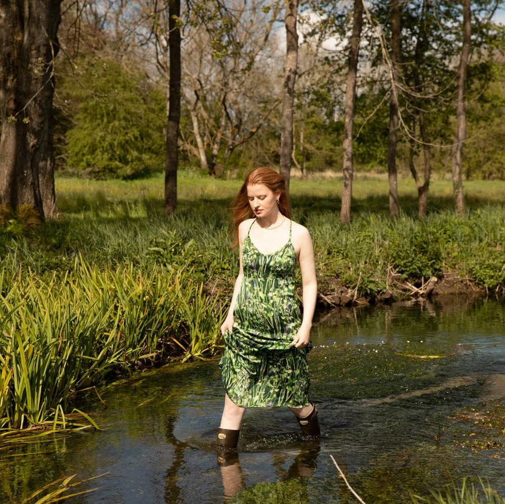 Silk Dress In Rivermint 7 Silk Dress In Rivermint - Image 5