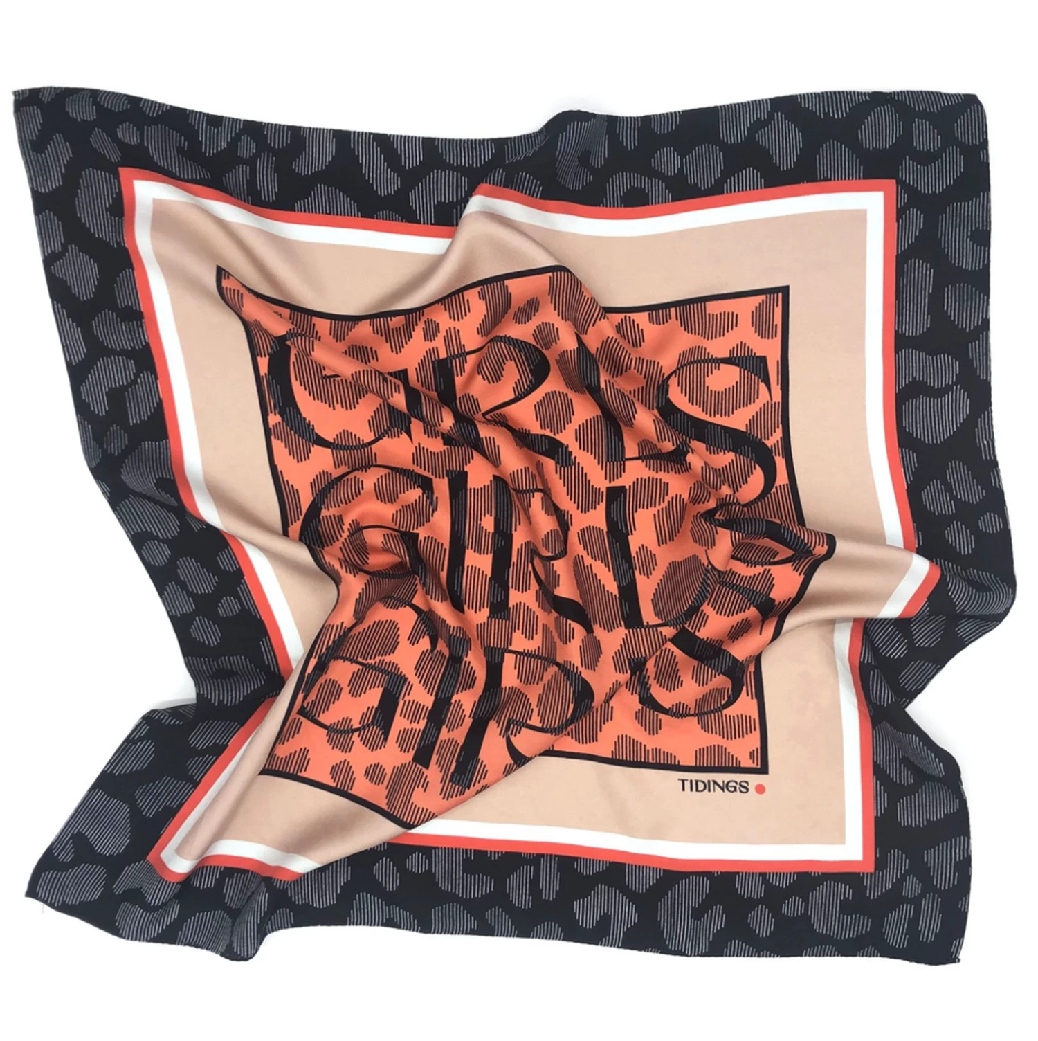 Silk Scarf -Girls Girls Girls (Sunrise) 3 Silk Scarf -Girls Girls Girls (Sunrise)